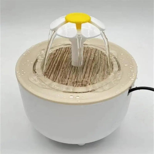 Electric cat water fountain with USB filter auto-dispenser for pets