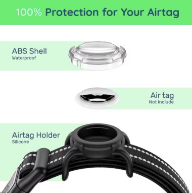 Air Tag Dog Collar | Waterproof Airtag Holder Collar