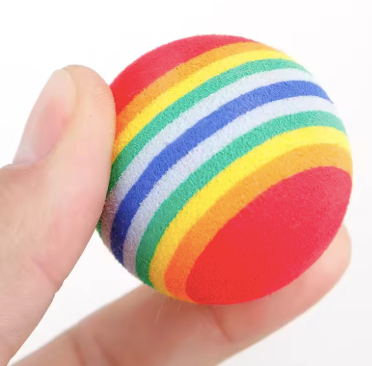 Rainbow Cat Toys Ball | Interactive Pet Play Balls