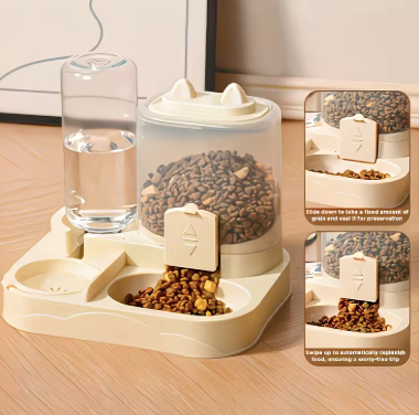 Cat Pet Feeder & Water Dispenser