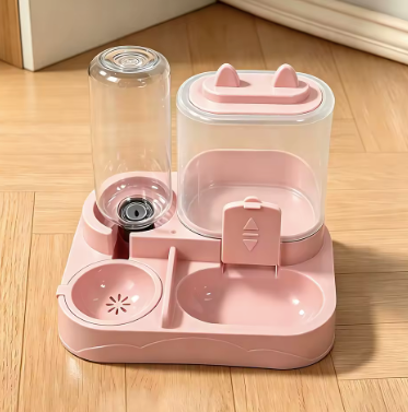 Cat Pet Feeder & Water Dispenser
